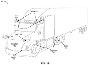 Patent drawing: Google Files Patent for Autonomous Cars That Share Sensor Data to Eliminate Blind Spots