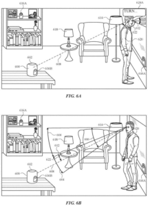 Patent drawing: Apple Patents a Way to Control Nearby Devices Just by Looking at Them
