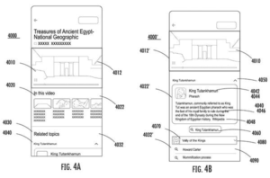 Patent drawing: Google Patents a System That Displays AI-Generated Info Cards During Video Playback