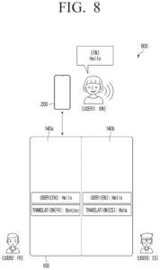 Patent drawing: Samsung Patents a Way to Translate One Voice Into Multiple Languages at Once