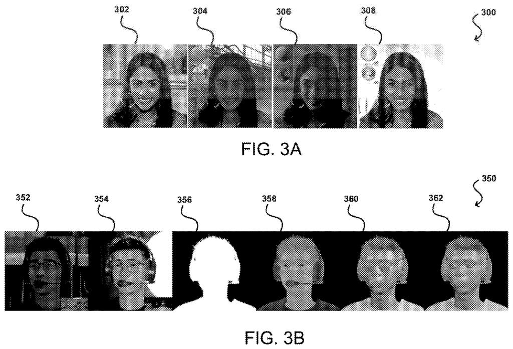 Video frames showing a person under different lighting conditions alongside the extracted albedo and geometry maps used to adjust the lighting. Drawing from patent filing US 2026/0237124 A1.