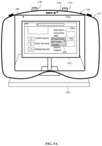 Patent drawing: Apple Patents a Way to Sharpen What You're Looking at Through a Headset