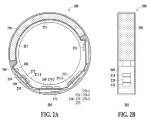 Patent drawing: Samsung Patents a Galaxy Ring Feature That Shows Battery Life via PPG Sensor Blinks
