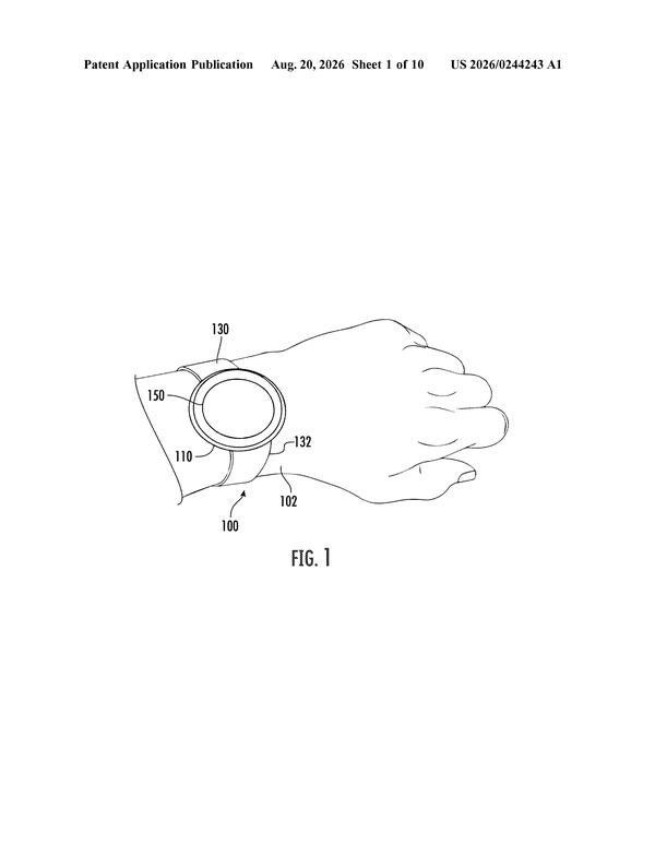 Patent drawing: Google Patents a Display That Hides Antennas Inside the Screen Border