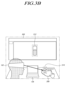 Patent drawing: Samsung Patent Lets You Float Phone App Controls Into Your Physical Space