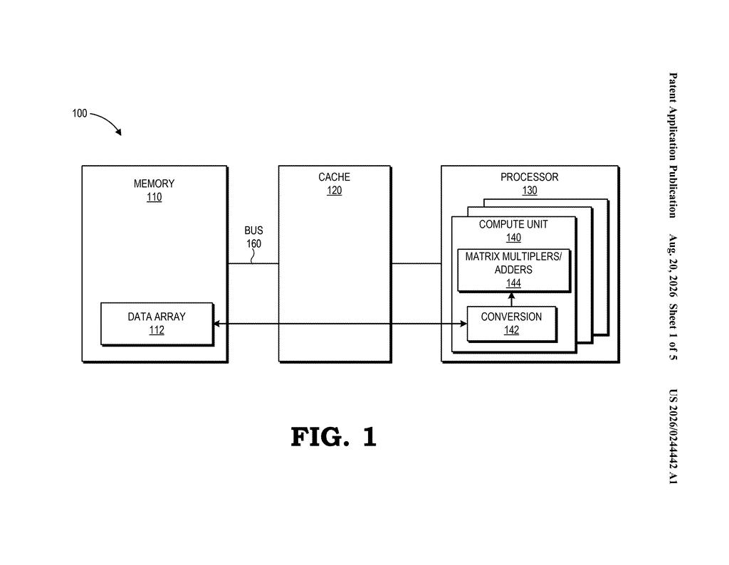 Processor and memory system transferring data across an internal bus connection. Drawing from patent filing US 2026/0244442 A1.