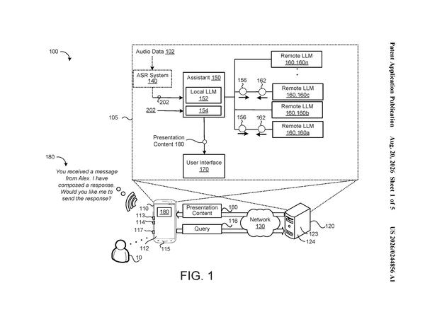 Patent drawing: Google Patents a Two-Stage AI That Strips Your Personal Data Before Asking the Cloud