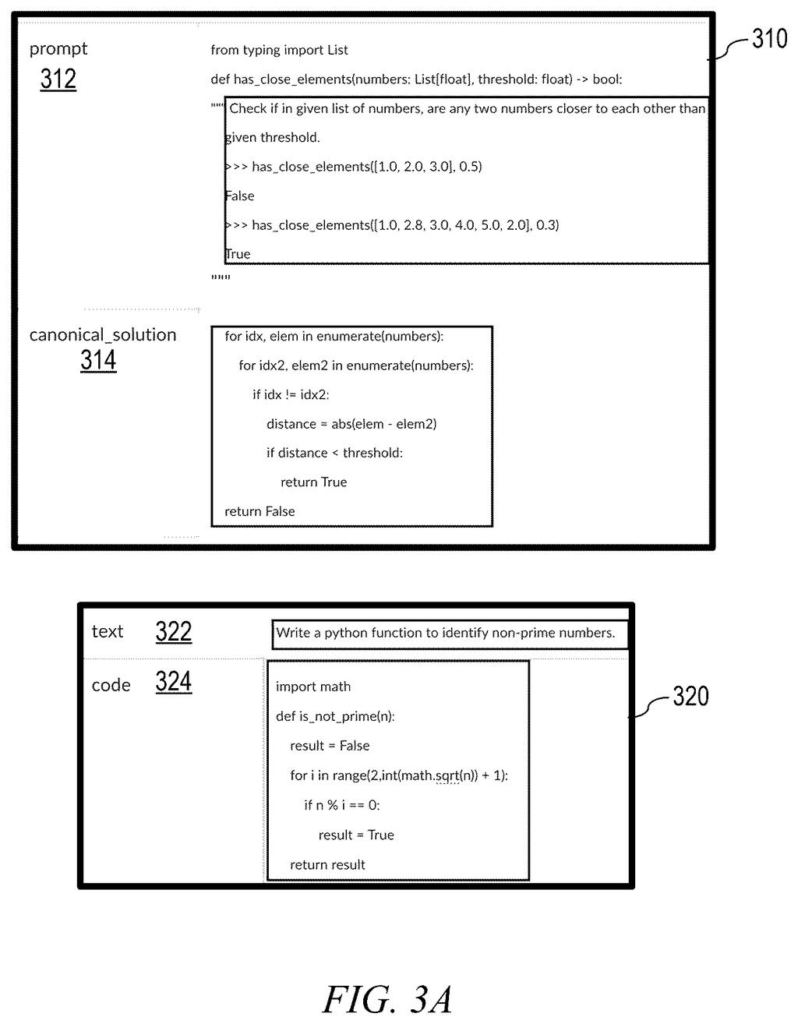 Code snippets and prompts used for training and evaluating artificial intelligence models. Drawing from patent filing US 2026/0244896 A1.