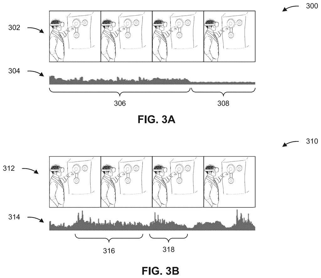 Sequential view of an inspector using an augmented reality headset to locate and tag a defect on factory machinery. Drawing from patent filing US 2026/0245301 A1.