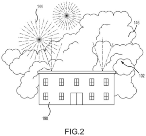 Patent drawing: Disney Patents a System That Projects Images Onto Moving, Reflective Surfaces in Real Time