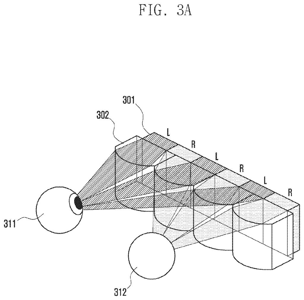 Stereoscopic depth projection showing how a display separates content across multiple planes for left and right eyes. Drawing from patent filing US 2026/0246917 A1.