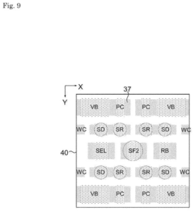 Patent drawing: Sony Patent Targets Noise Reduction Through Geometric Pixel Circuit Layout in Camera Sensors
