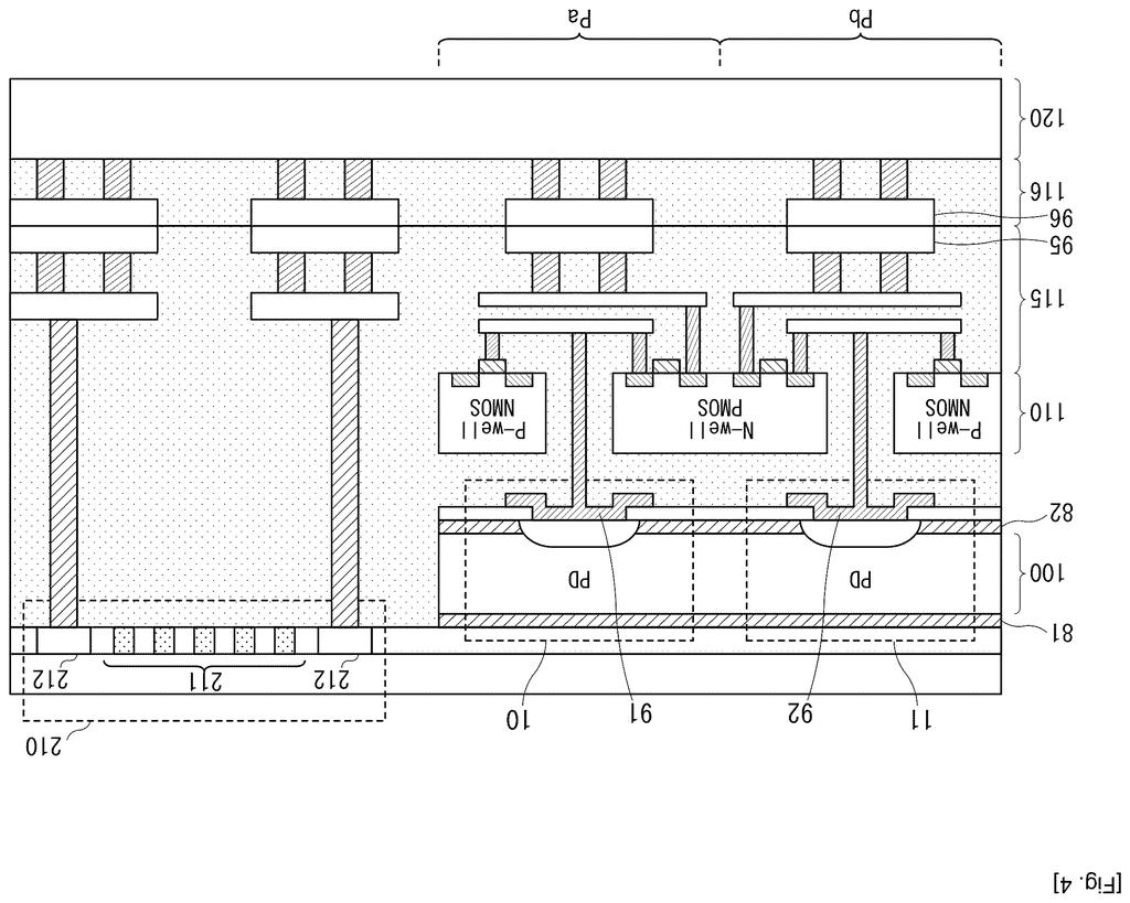A cross-section of the pixel array shows the layered structure of distance measurement and imaging pixels. Drawing from patent filing US 2026/0247052 A1.