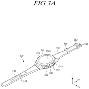 Patent drawing: Samsung Patents a Two-Sensor Method for Telling When You're Actually Wearing a Device