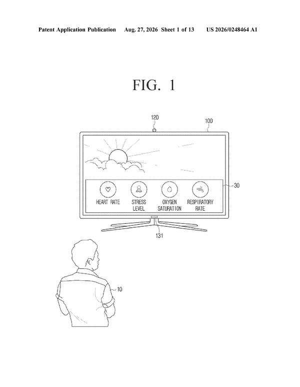 Patent drawing: Samsung Patents a Display That Automatically Reads Your Health Stats When Ready