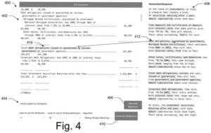 Patent drawing: Adobe Patents a System That Shows You Where an AI's Answer Came From