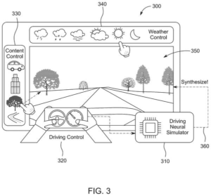 Patent drawing: Nvidia Patents an AI That Builds Driving Simulation Scenes From Separate Lighting and Layout Data