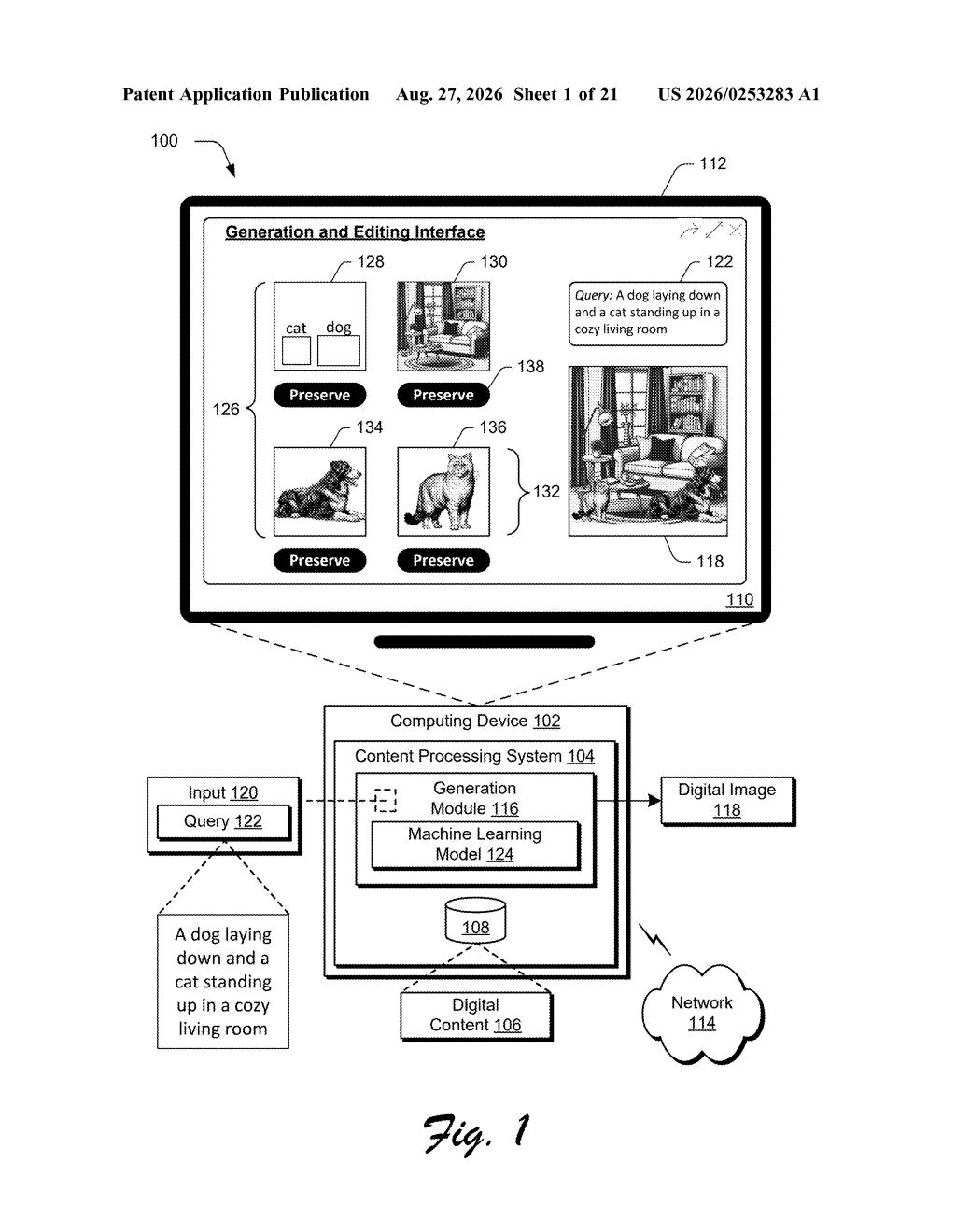 Adobe Patent: Sequential AI Image Generation Explained — figure from US 2026/0253283 A1