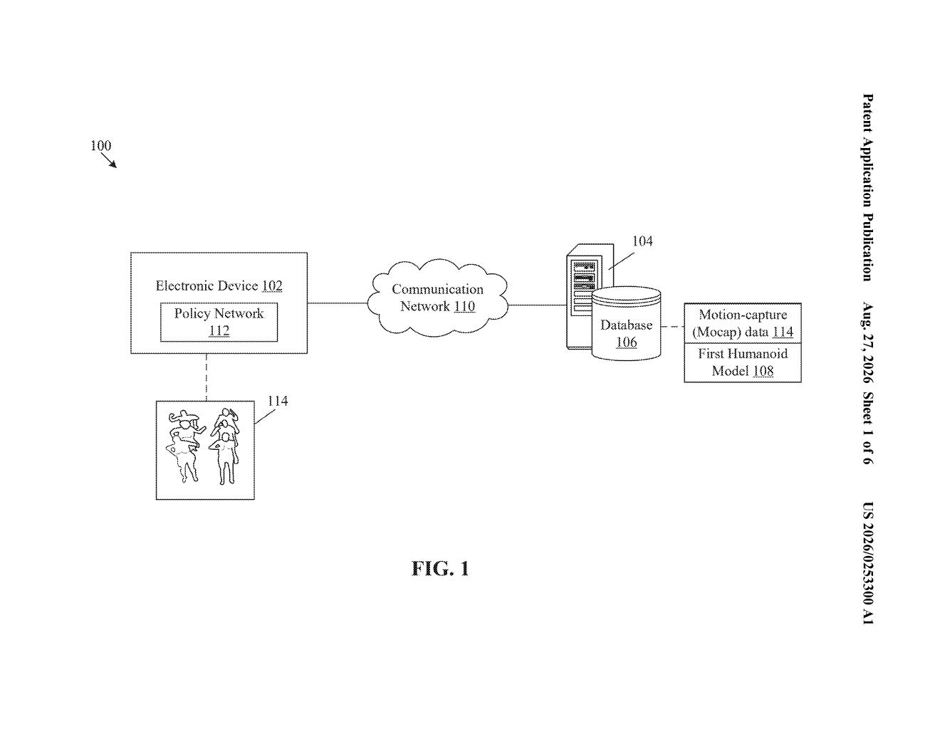 Sony Patent: AI Cleans Up Motion-Capture Data for Animation — figure from US 2026/0253300 A1