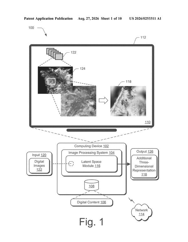 Patent drawing: Adobe Patents an AI System That Compresses 3D Scenes for Faster Editing