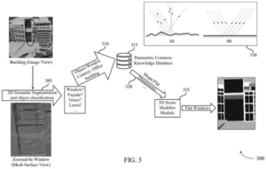 Patent drawing: Qualcomm Patents a System That Fills In Missing Details on Rough 3D Maps