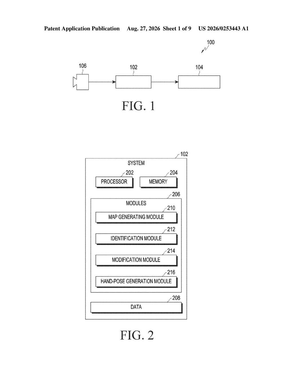 Samsung Patent: Fixing Hand Pose Detection Errors — figure from US 2026/0253443 A1