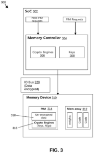 Patent drawing: Samsung Patents a Way to Decrypt Data Inside the Memory Chip Itself