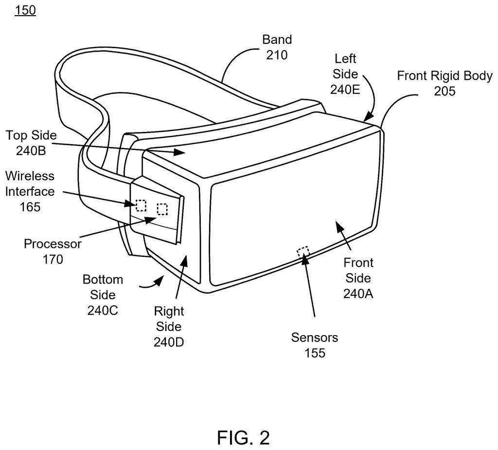 A head-mounted display headset featuring integrated sensors, a wireless interface, and a processor for seamless device connectivity. Drawing from patent filing US 2026/0255257 A1.