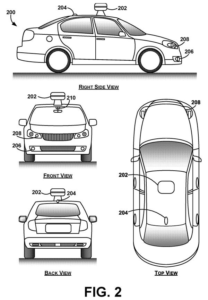 Patent drawing: Google Patent Uses Laser Reflections to Help Self-Driving Cars Detect Weather
