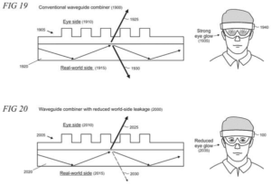 Patent drawing: Microsoft Patents a Way to Stop AR Headsets from Making Your Eyes Glow
