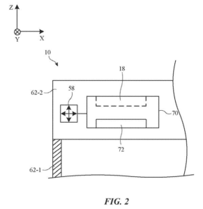 Patent drawing: Apple Patents a Brake System That Locks Its Shape-Shifting Camera Lens in Place