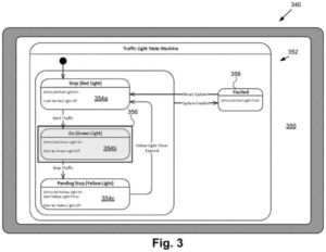 Patent drawing: Disney Patents a System That Shows Engineers Exactly What a Machine Was Doing When It Broke