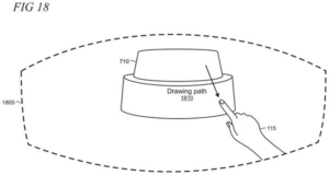 Patent drawing: Microsoft Patents a Faster Way to Draw Lines on 3D Surfaces in VR