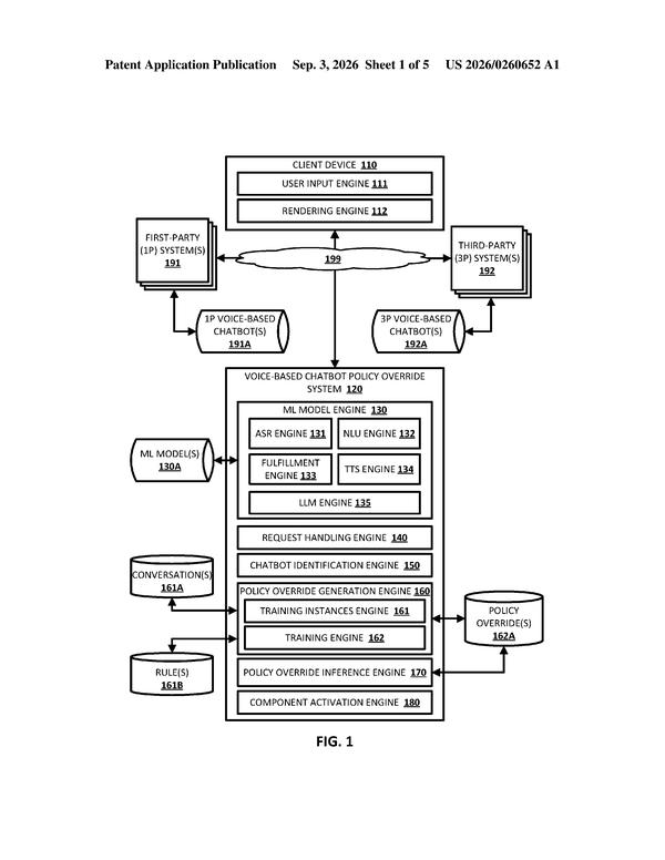 Patent drawing: Google Patent Reveals Voice AI That Can Silently Override Itself Mid-Conversation