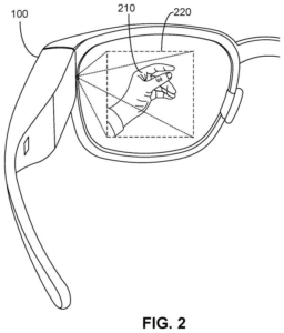 Patent drawing: Google Patents a Power-Saving Hand Gesture System for AR Headsets