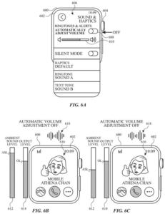 Patent drawing: Apple Patents a System That Adjusts Alert Volume Based on Background Noise