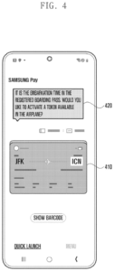 Patent drawing: Samsung Patents a Way to Make Tap-to-Pay Work on International Flights