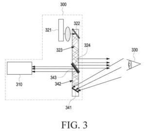Patent drawing: Samsung Patents a Way to Verify Wearable Users by the Light in Their Eyes