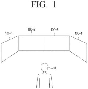 Samsung patent drawing: Samsung Patents a Display That Rolls Itself Into Position When You Add Another Screen