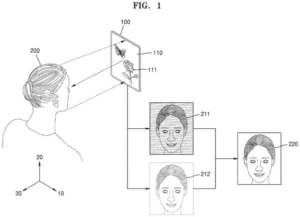 Patent drawing: Samsung Patents a Display That Captures HDR Photos Without a Camera Cutout