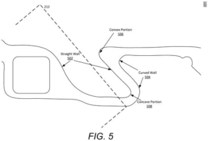 Patent drawing: Google Patents a Curved Internal Speaker Channel That Routes Sound Around Camera Hardware