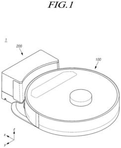 Patent drawing: Samsung Patents a Shaped Wheel That Guides Robot Vacuums Straight onto Their Charging Base