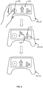 Patent drawing: Sony Patents Touchscreen Game Controls That Change Behavior Mid-Play