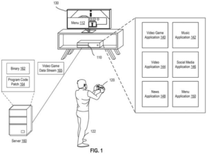 Patent drawing: Sony Patents a Way to Patch Video Games Without Stopping the Session
