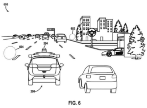 Patent drawing from the Waymo's robotaxi senses watchlist