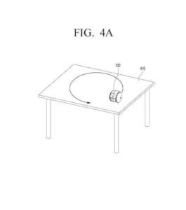 Patent drawing: Samsung Patents a Robot Vacuum That Slows Down When Placed on a High Surface