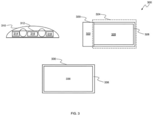 Patent drawing: Apple Patents a System for Splitting Your Screen Across Two Devices