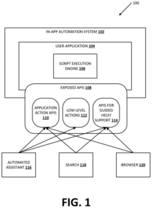 Patent drawing: Google Patents a Way to Let AI Assistants Run App Tasks Without Tapping the Screen