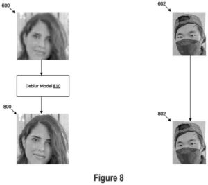 Patent drawing: Google Patents a System That Sharpens Blurry Photos Based on Distance from Camera