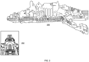 Patent drawing: Microsoft Patents a Way to Find Your Location by Matching Photos to 3D Maps